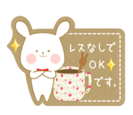 Strawberry & Orange, Rabbit & Cat sticker #11467174