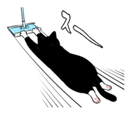 A little fat cat 5 sticker #11467277