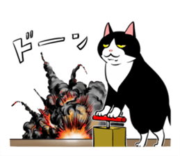 A little fat cat 5 sticker #11467302