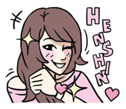 AsB - 114 Heart Girl & Heart Ranger sticker #11467752