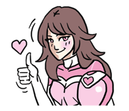 AsB - 114 Heart Girl & Heart Ranger sticker #11467756