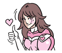 AsB - 114 Heart Girl & Heart Ranger sticker #11467756