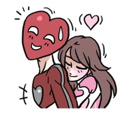 AsB - 114 Heart Girl & Heart Ranger sticker #11467759