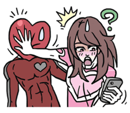 AsB - 114 Heart Girl & Heart Ranger sticker #11467766