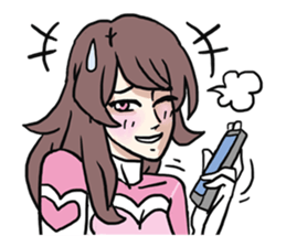 AsB - 114 Heart Girl & Heart Ranger sticker #11467767