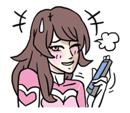 AsB - 114 Heart Girl & Heart Ranger sticker #11467767