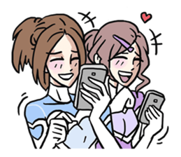 AsB - 114 Heart Girl & Heart Ranger sticker #11467768