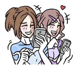 AsB - 114 Heart Girl & Heart Ranger sticker #11467768