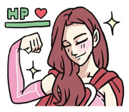 AsB - 114 Heart Girl & Heart Ranger sticker #11467778