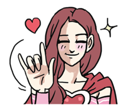 AsB - 114 Heart Girl & Heart Ranger sticker #11467780