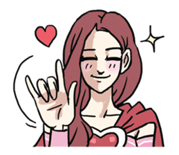 AsB - 114 Heart Girl & Heart Ranger sticker #11467780