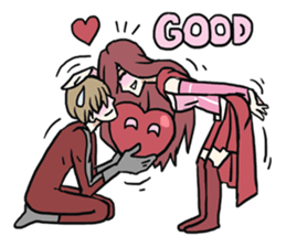 AsB - 114 Heart Girl & Heart Ranger sticker #11467785
