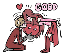 AsB - 114 Heart Girl & Heart Ranger sticker #11467785
