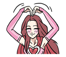 AsB - 114 Heart Girl & Heart Ranger sticker #11467786