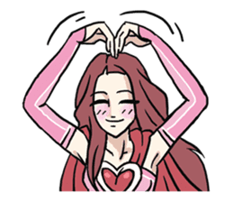 AsB - 114 Heart Girl & Heart Ranger sticker #11467786