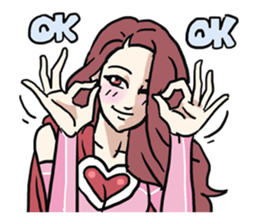 AsB - 114 Heart Girl & Heart Ranger sticker #11467787