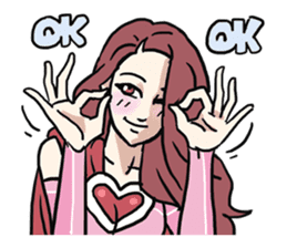 AsB - 114 Heart Girl & Heart Ranger sticker #11467787