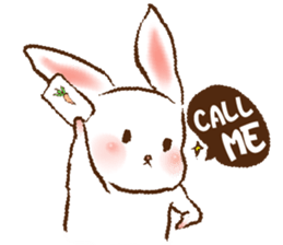 PANTSU FOUR RABBITS sticker #11468714