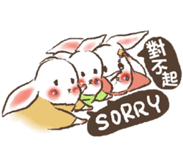 PANTSU FOUR RABBITS sticker #11468728