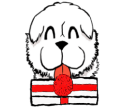 Lion's Head Dog- (love articles) sticker #11469117