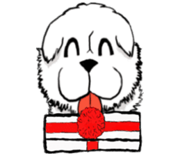 Lion's Head Dog- (love articles) sticker #11469117