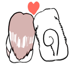 Lion's Head Dog- (love articles) sticker #11469133