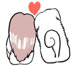 Lion's Head Dog- (love articles) sticker #11469133