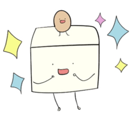 Tofu amd Mame chan! sticker #11470250