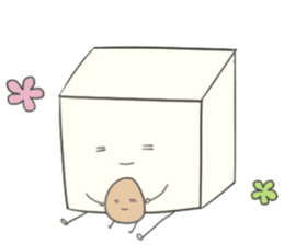 Tofu amd Mame chan! sticker #11470270
