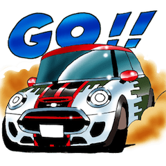 MINI JCW RALLYTEAM. LINE STICKER