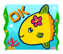 Passion sunfish sticker #11472360