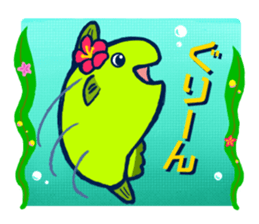 Passion sunfish sticker #11472369