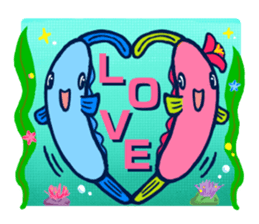 Passion sunfish sticker #11472384