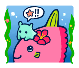 Passion sunfish sticker #11472389