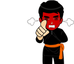 silat boy 1 ( fighter ) sticker #11472804