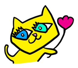 Cheer you up,Colorful Cats sticker #11473486