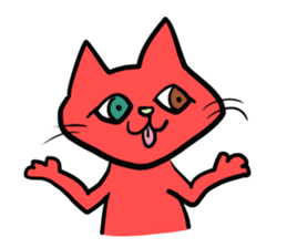 Cheer you up,Colorful Cats sticker #11473494