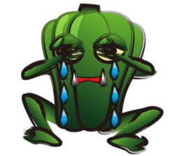 GO! Green pepper man sticker #11473518