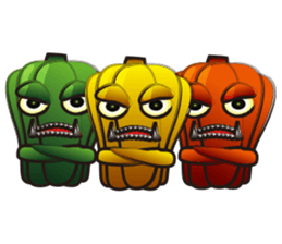 GO! Green pepper man sticker #11473538