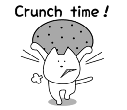 For English!Funny Funny white cat sticker #11473613