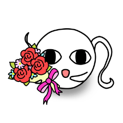 Daily life sticker of the ghost