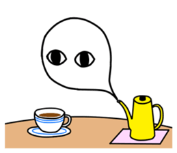 Daily life sticker of the ghost sticker #11473974