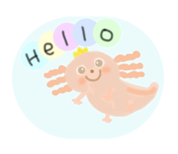 Daily Axolotl sticker sticker #11474215