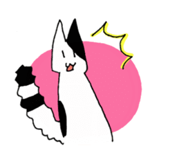 Azuki and Kiji the cat sticker #11474249