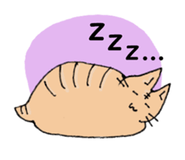 Azuki and Kiji the cat sticker #11474268