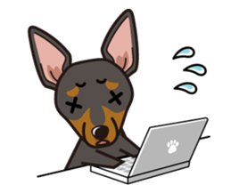 iinu - Toy Manchester Terrier sticker #11474604