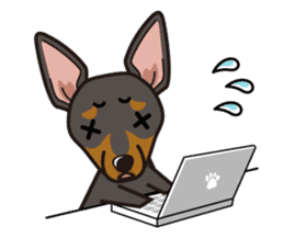 iinu - Toy Manchester Terrier sticker #11474604