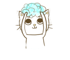 Potato and cat sticker #11474632