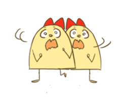 Potato and cat sticker #11474646