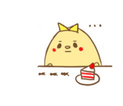 Potato and cat sticker #11474653